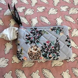 NEW HEDGEHOG WILD Vera Bradley Zip ID with keyring Case NWT